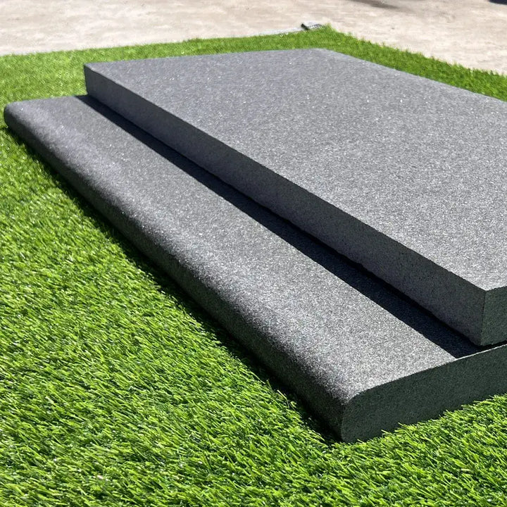 absolute black granite bullnose steps 900 x 400