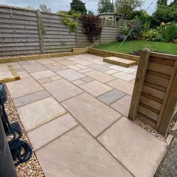 autumn blend sandstone 5 sizes patio packs