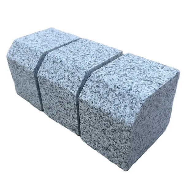 granite block kerbs silver grey