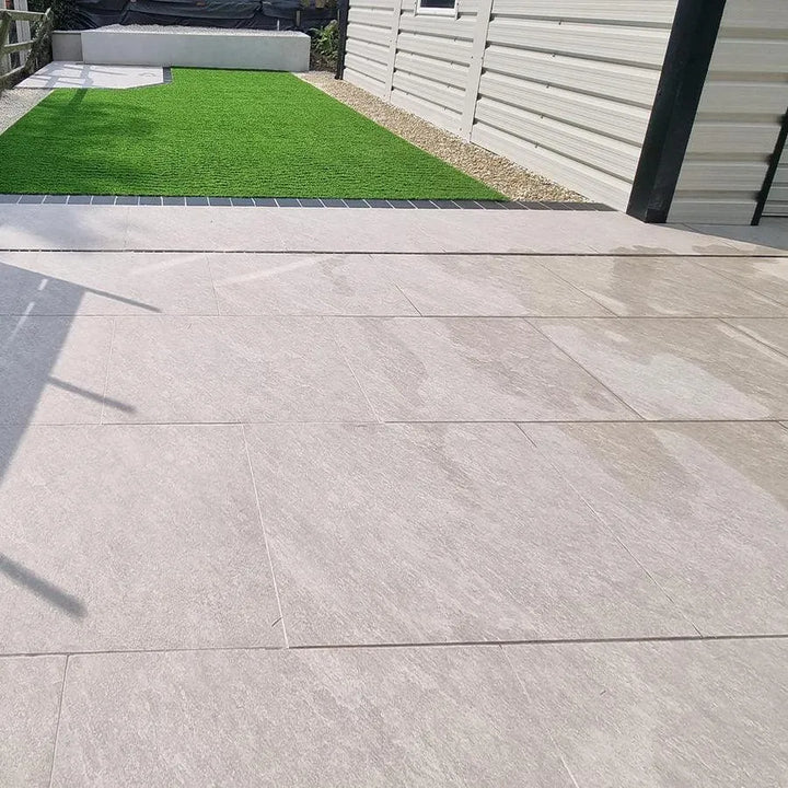 quartz grey outdoor porcelain tiles