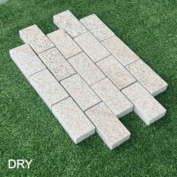 yellow gold granite setts sawn