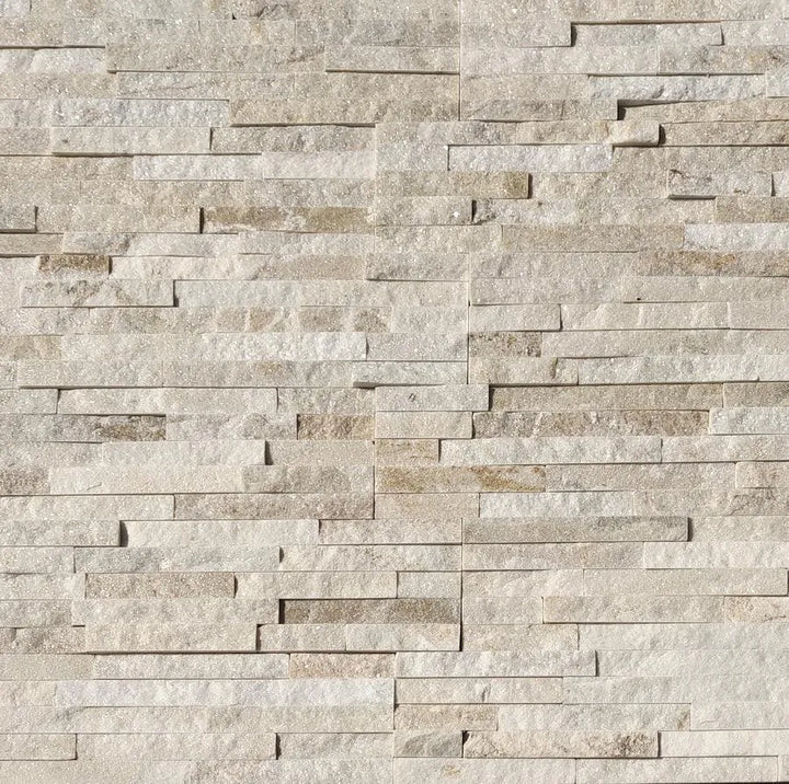 cream sparke quartz stone cladding