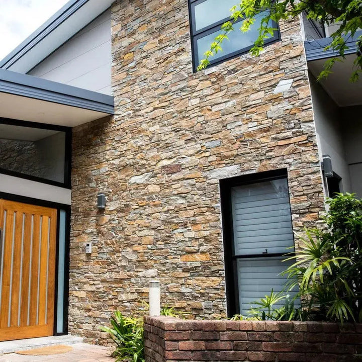 gold quarzt Z stone exterior cladding