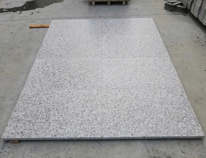 maple red granite paving